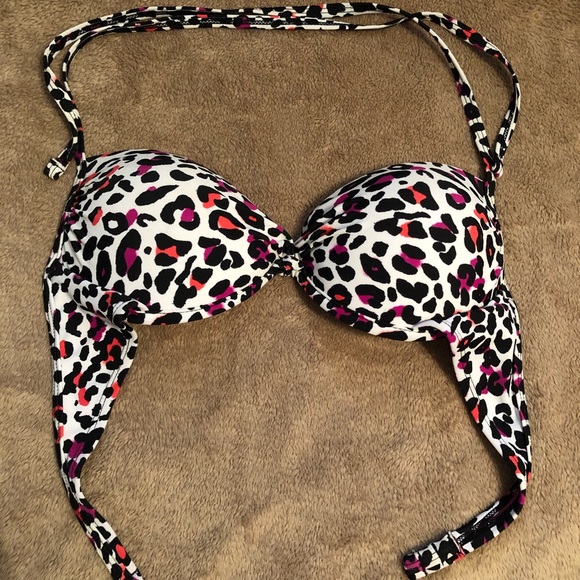 Pink cheetah swim top - Picture 1 of 2